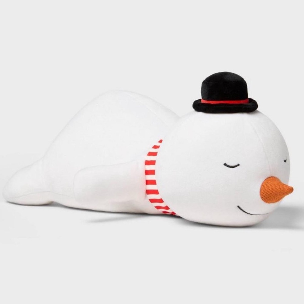 Target Pillowfort Weighted Snowman Throw Plush